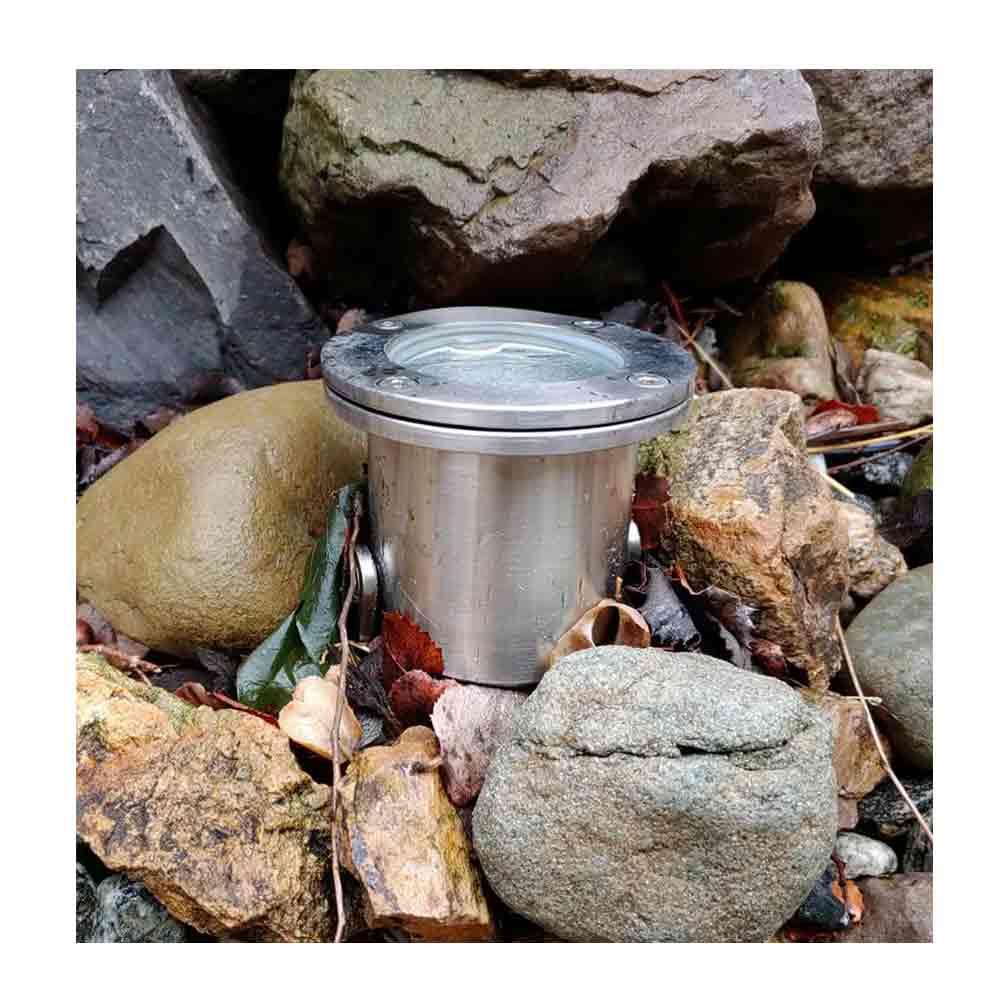 12V LED Landscape Flood/Underwater Accent Light Natural Brass - Bees Lighting