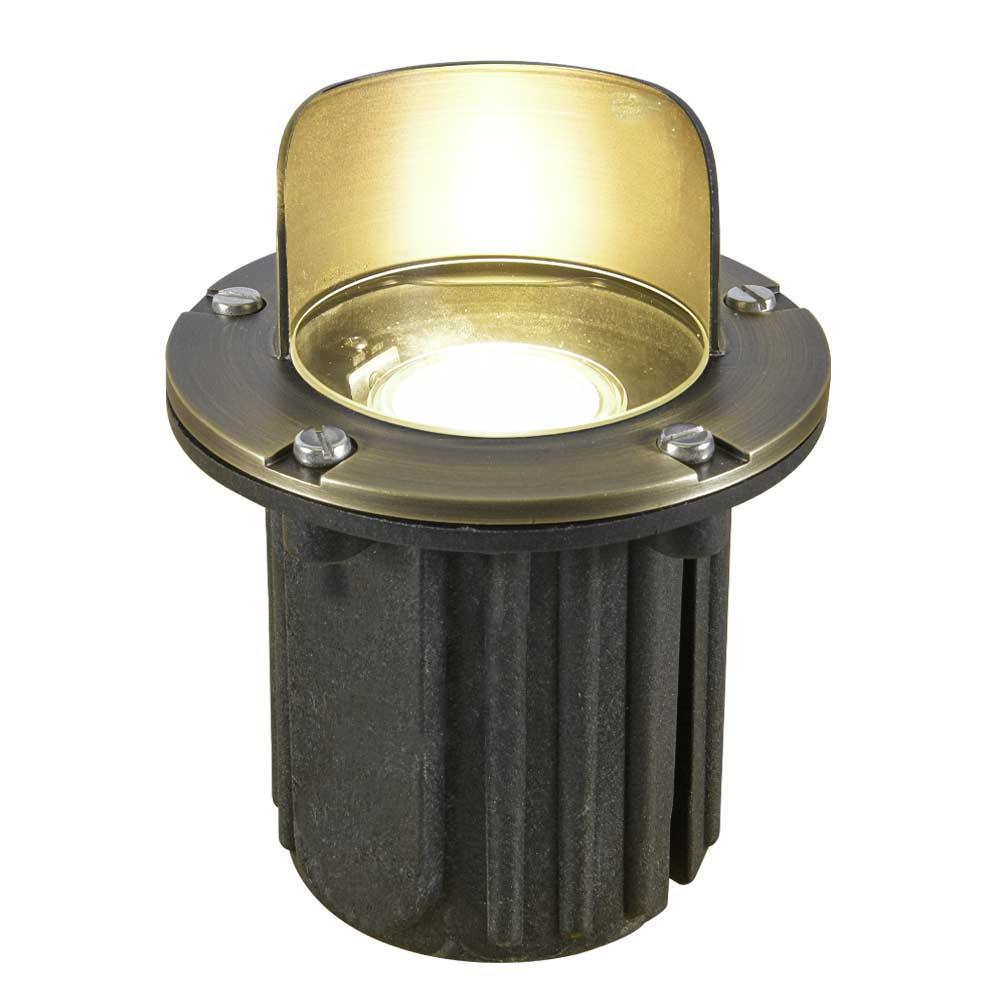 12V LED Landscape In-Ground Well Light Half Moon Head Brass - Bees Lighting