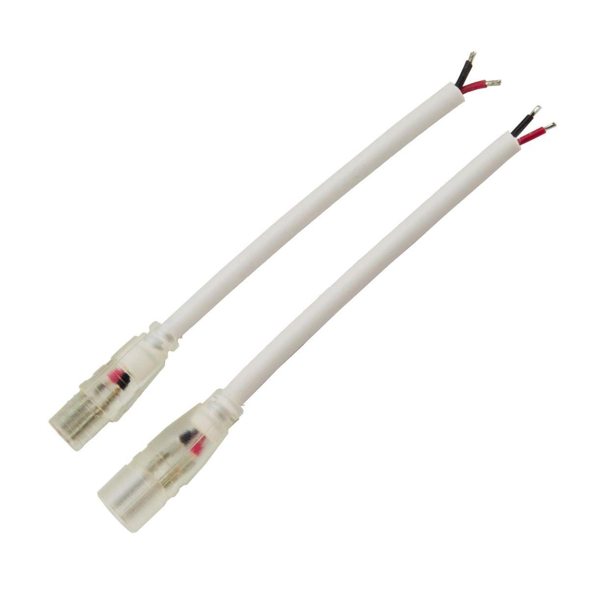 Wet Location Solder Connector Pairs, 10.5mm Plugs, Pack of 25 - Bees Lighting