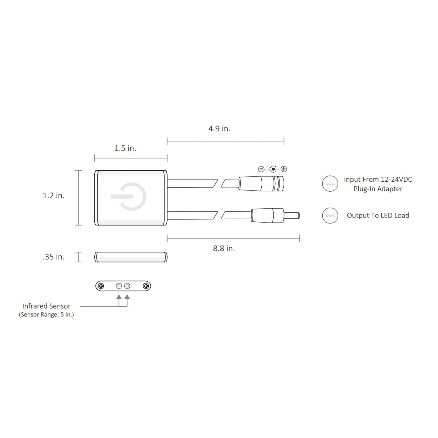 Infrared LED On/Off Switch - Bees Lighting