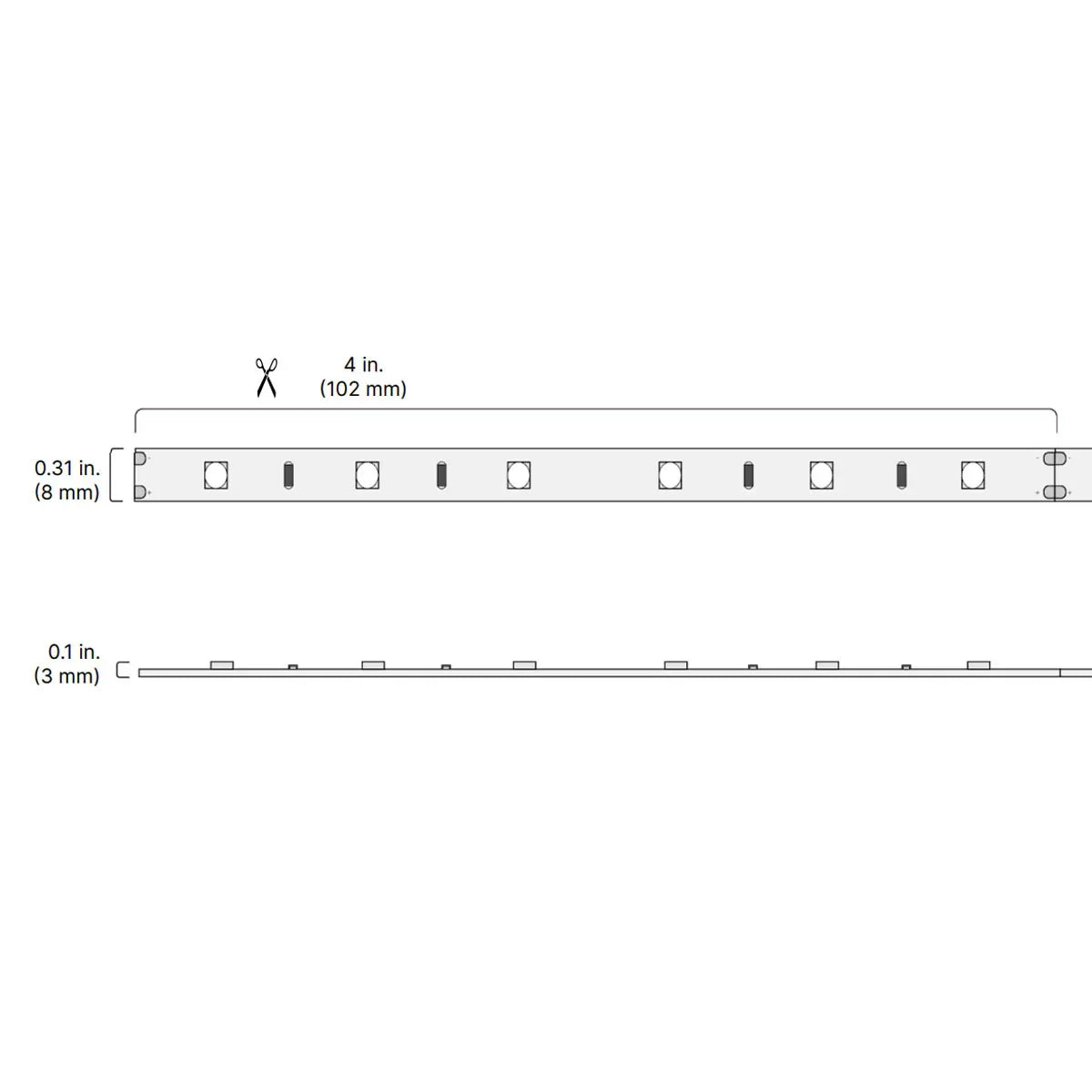 BLAZE LED Strip Light, 16Ft Reel, 3000K, 117 Lm/Ft, 24V - Bees Lighting