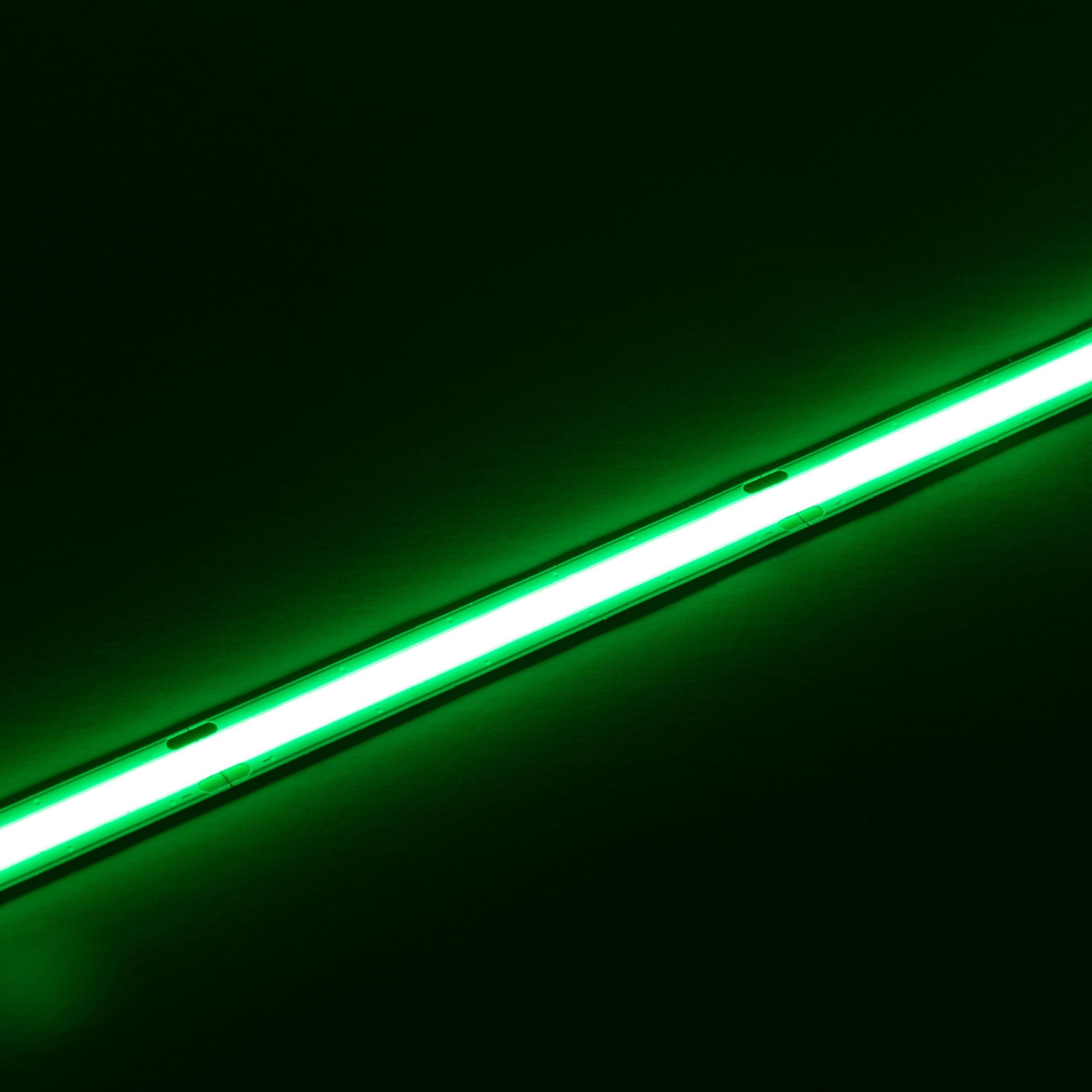 Streamlite Dotless LED Tape Light, 16.4ft Reel, Green Light, 236 Lumens per Ft, 24V - Bees Lighting
