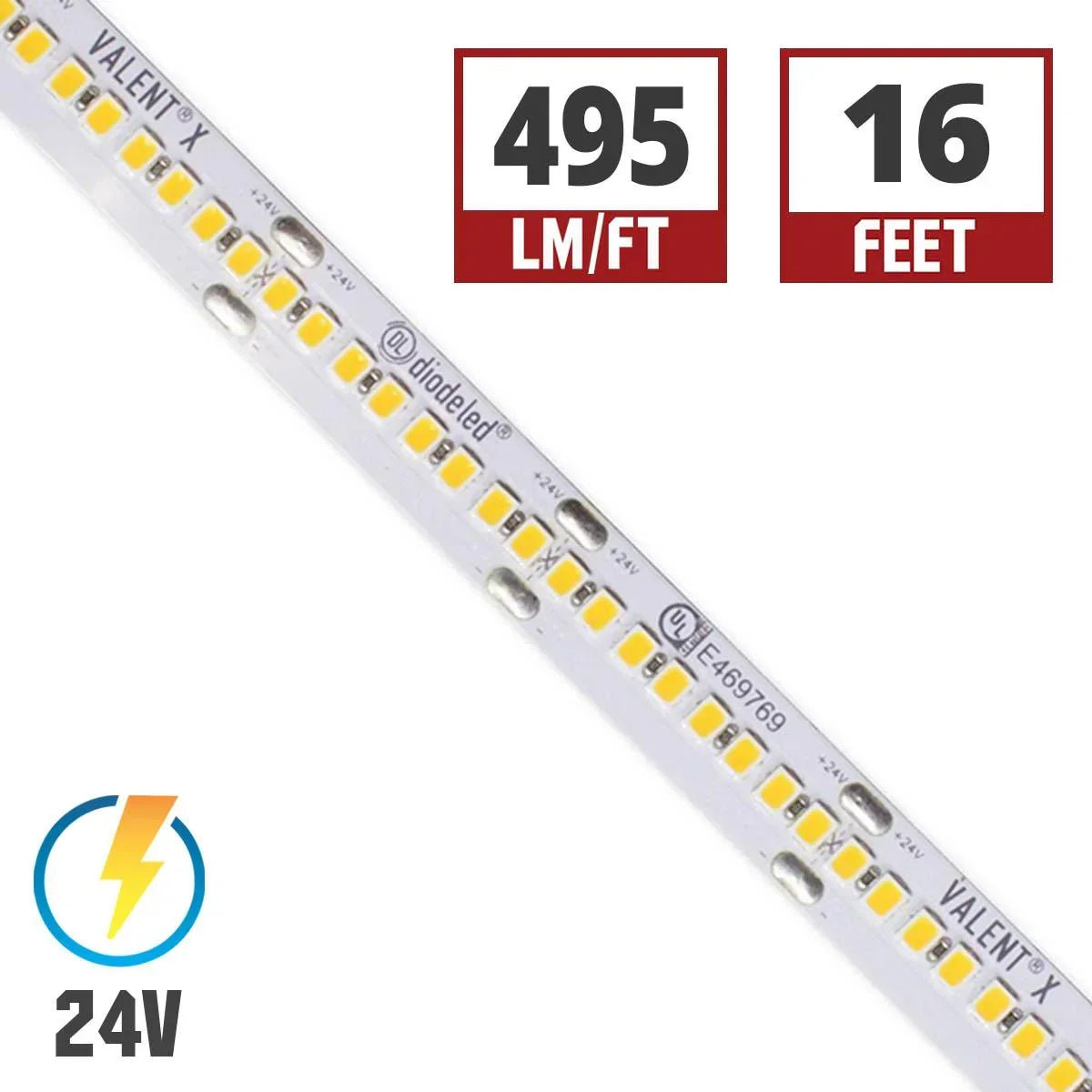 Diode LED VALENT X Tight-Pitch LED Strip Light - Bees Lighting