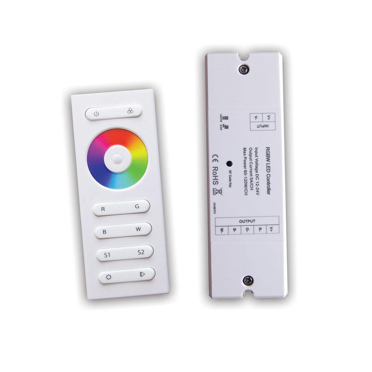 ATTRIBUTE RGB(W) Color Controller, RF Receiver, 4 Channels, 5A, 12-24VDC With Remote Controller