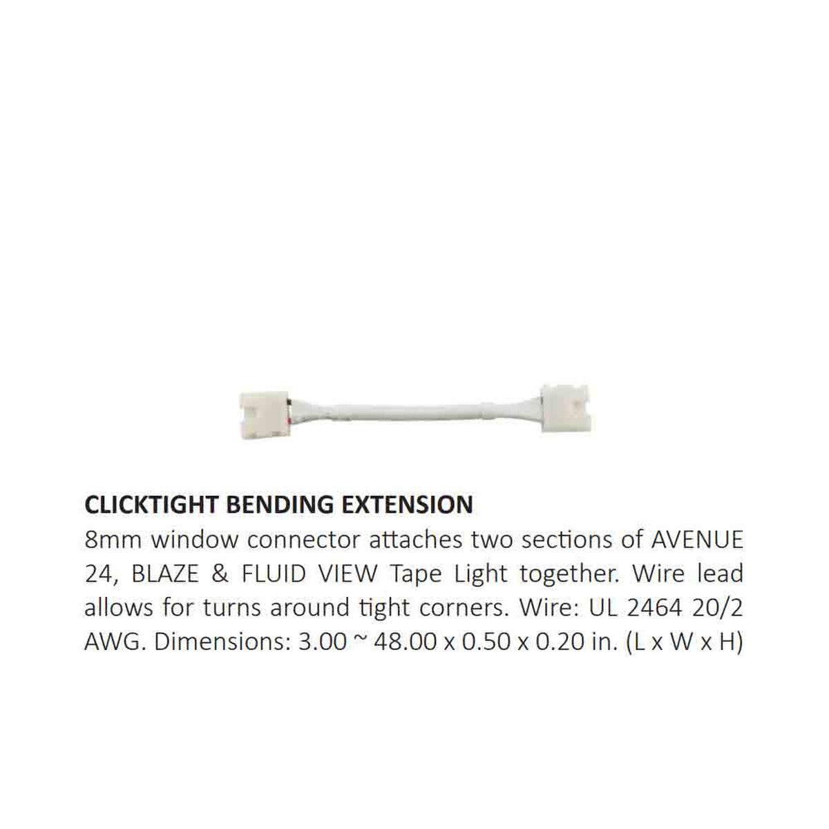 ClickTight 48in. Bending Extension for Blaze LED Tape Lights - Bees Lighting