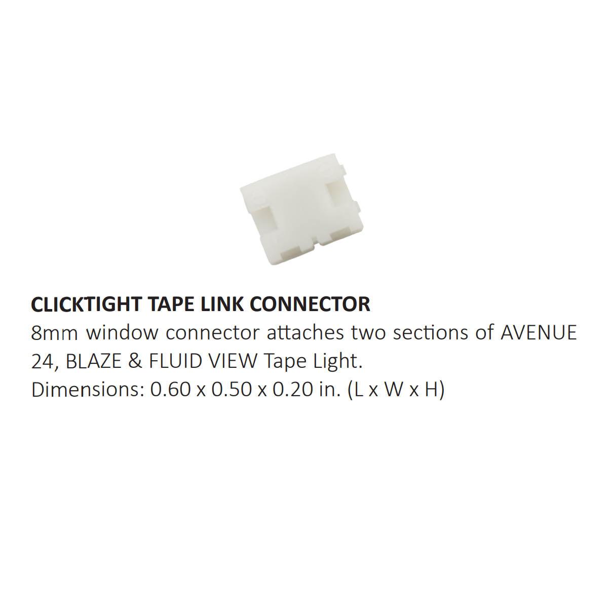 ClickTight Tape Link Connector for Blaze LED Tape Lights - Bees Lighting