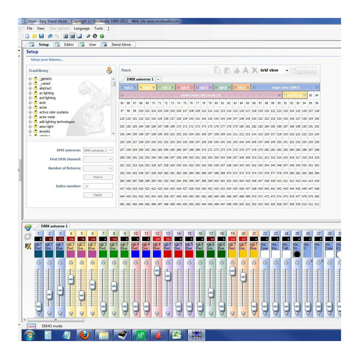 Nicolaudie Easy Stand Alone DMX LED Color Controller - 5k Memory - Bees Lighting