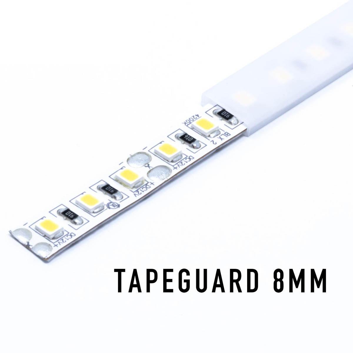 TAPEGUARD 39.4in. Frosted Cover for 8mm LED Tape Light - Bees Lighting