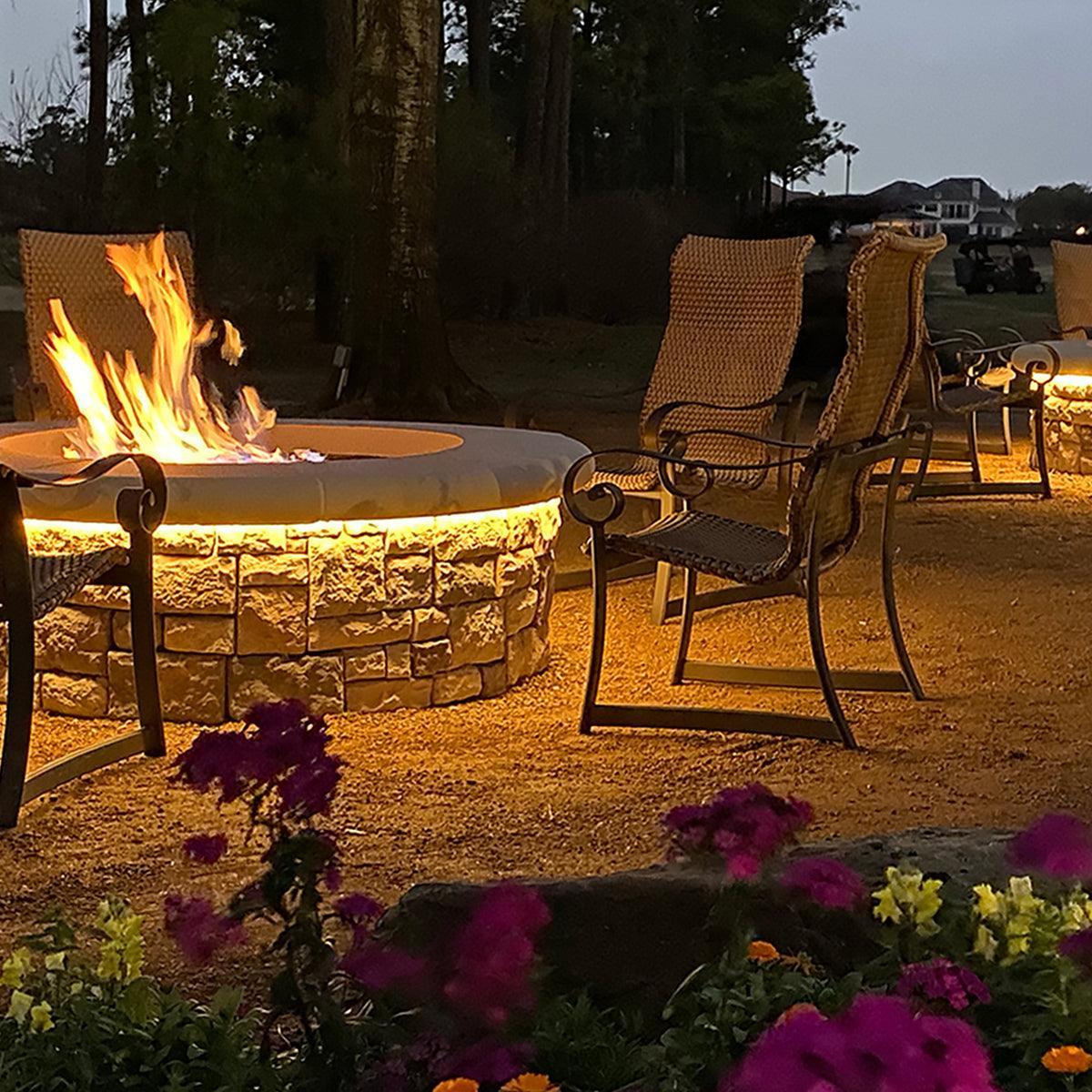 65ft Neon Blaze Flexible LED Lighting, Gold, 24V, Top Bending - Bees Lighting