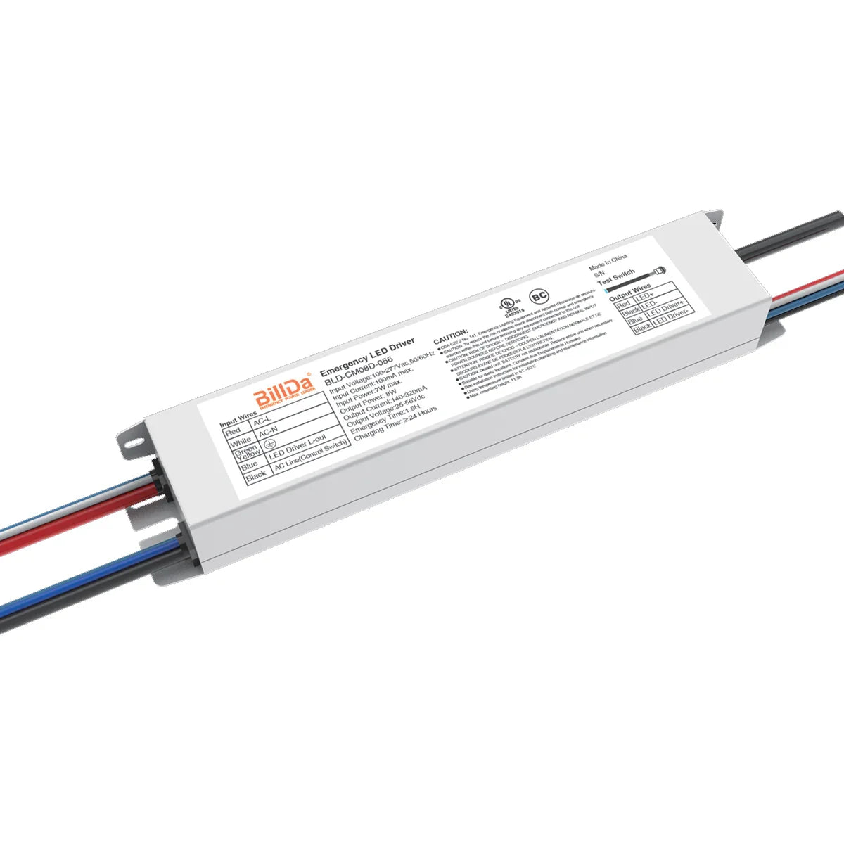 Emergency LED Driver, 8 Watts, Low Voltage Output - Bees Lighting