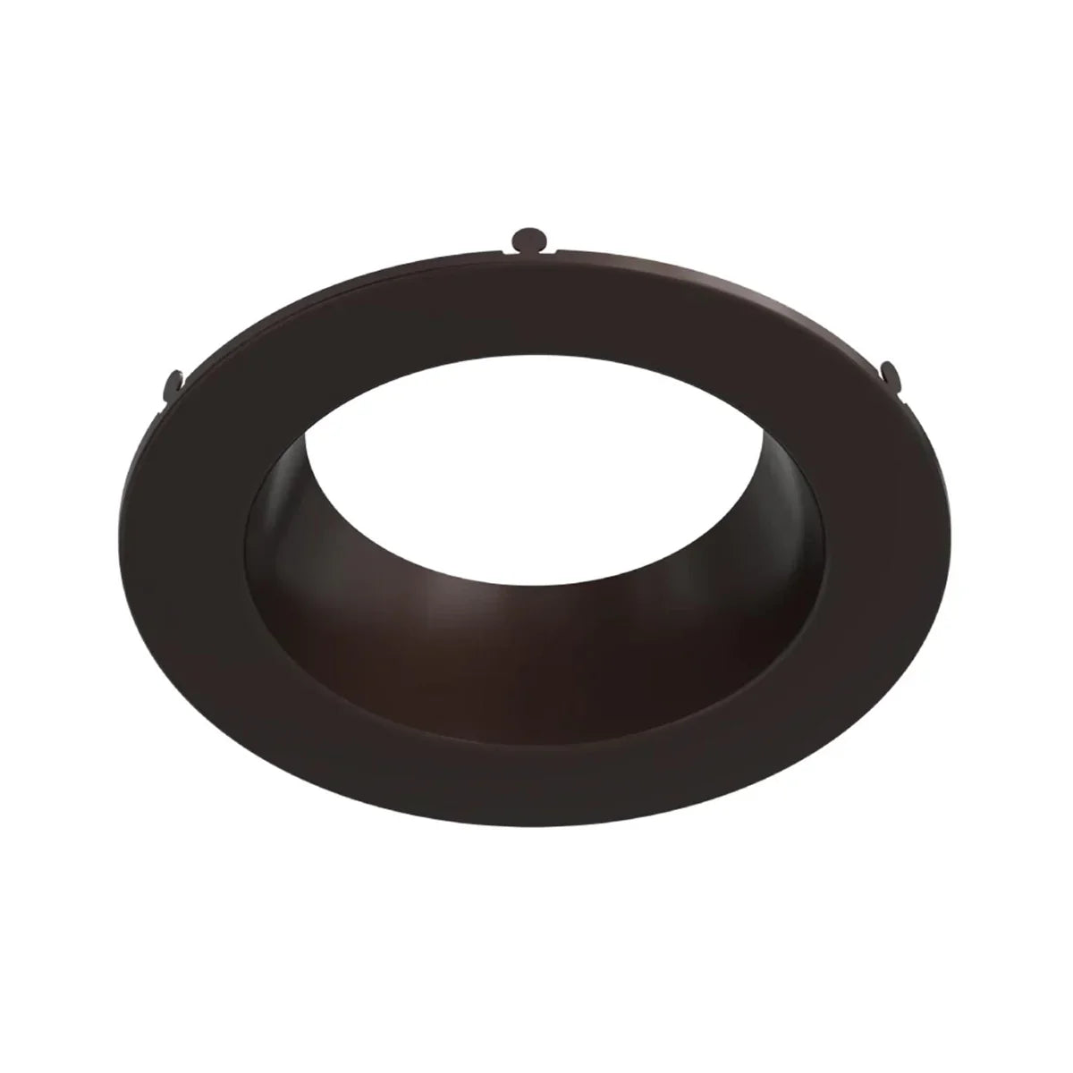 6" Round Trim for Commercial Downlights, Smooth Bronze Finish - Bees Lighting