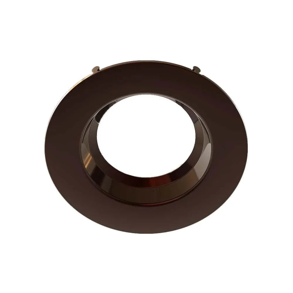 6" Round Trim Smooth Bronze Finish - Bees Lighting