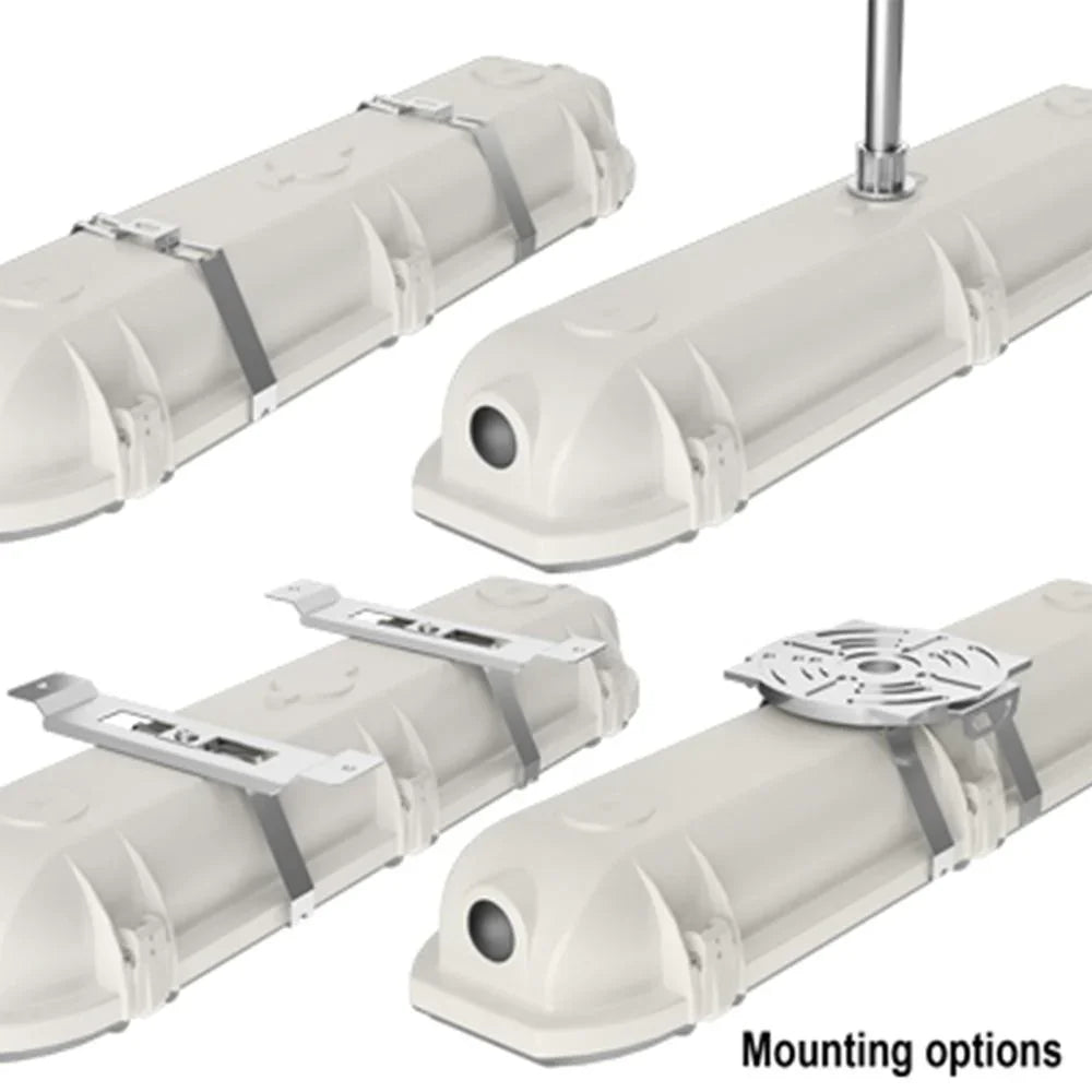 2ft Vapor Tight LED Light Fixture, 27 Watts, 3000 Lumens, 5000K, 120-277V - Bees Lighting