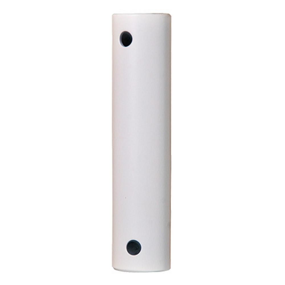 18-Inch Matte White Stainless Steel Extension Downrod - Bees Lighting