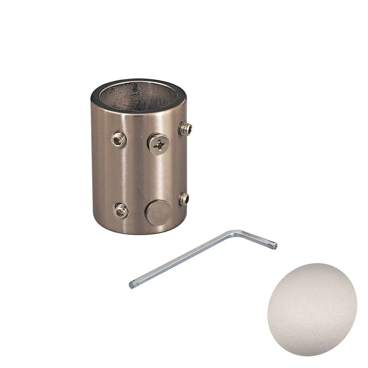 Minka Aire Downrod Coupler Brushed Steel Finish - Bees Lighting