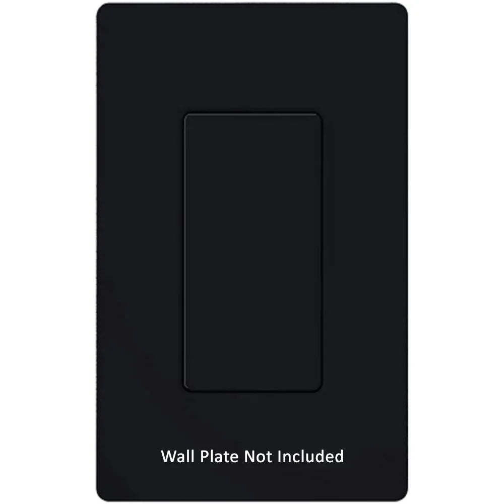 Diva Blank Decorator Outlet Insert, Black - Bees Lighting