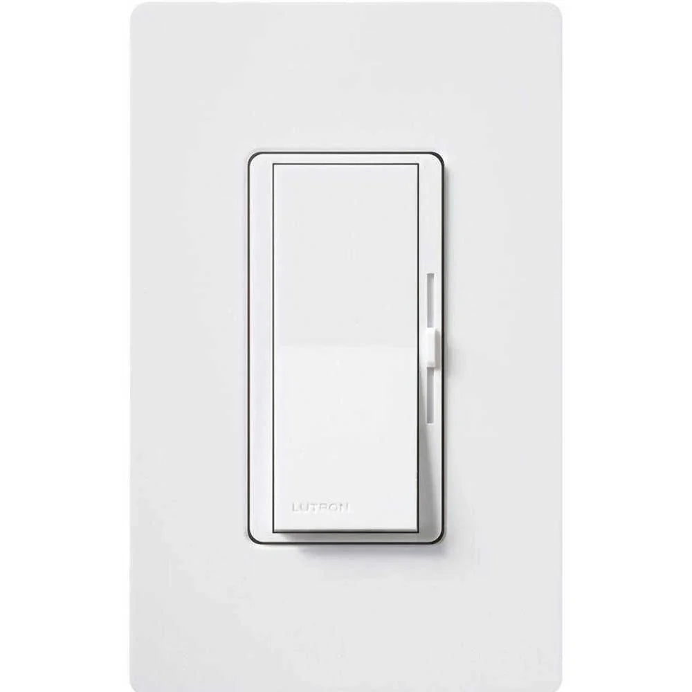 Diva Electronic Low Voltage Dimmer, 300 Watts, Single Pole or 3-Way, Neutral Required, White - Bees Lighting