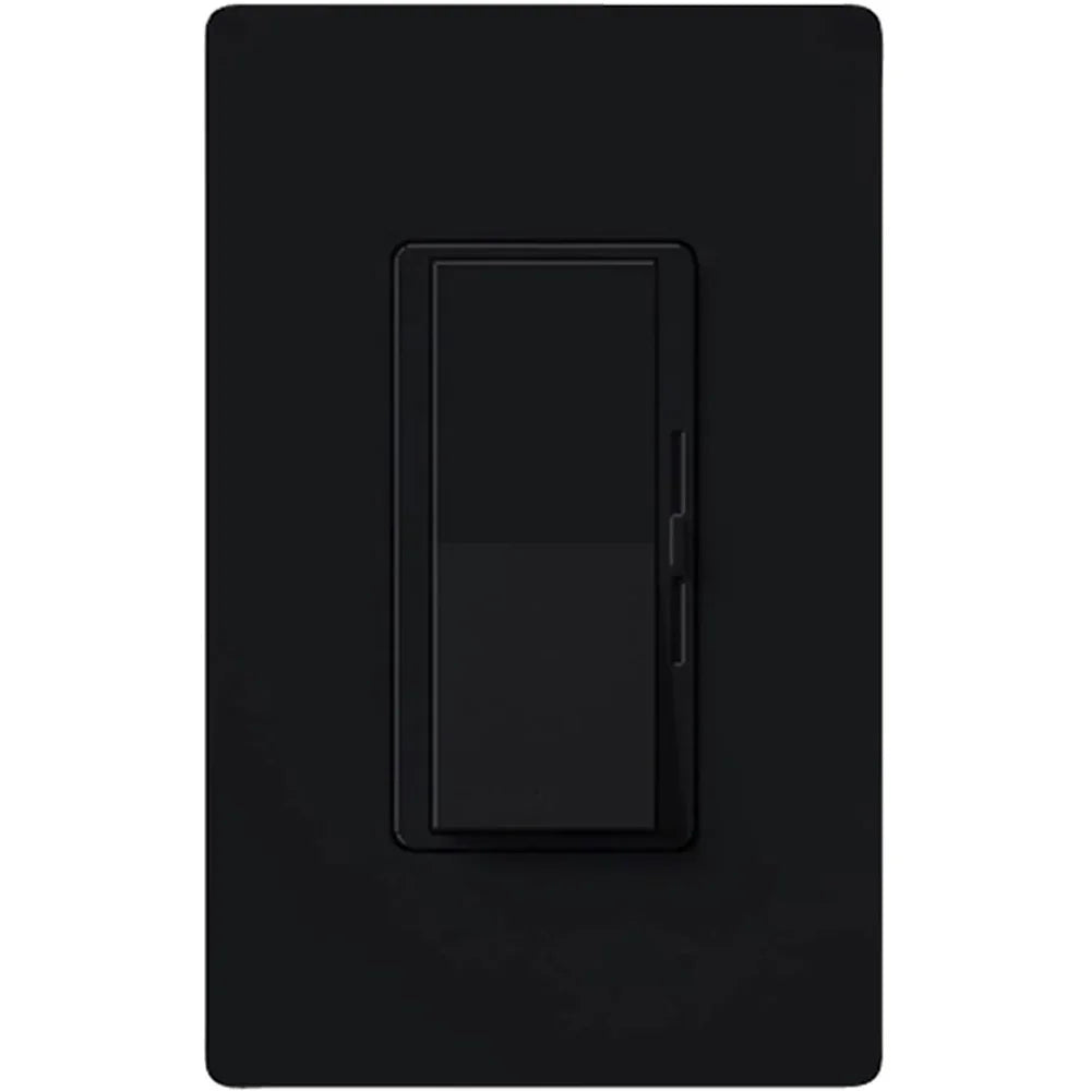 Diva 120V 8A Fluorescent Dimmer Switch, Single Pole/3-Way, Neutral Required, Black - Bees Lighting