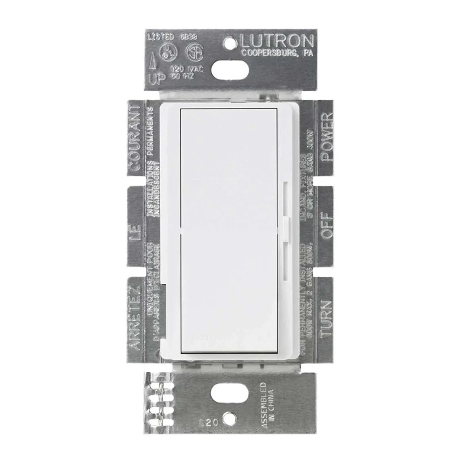 Lutron DVF-103P Diva 120V 8A Fluorescent Dimmer Switch - Bees Lighting