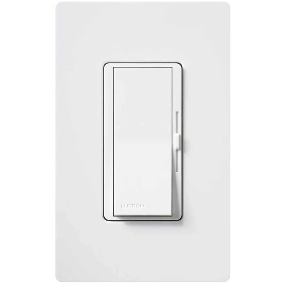 Diva Reverse-Phase ELV Dimmer, 250W LED/500W ELV, Single-Pole/3-Way, Neutral Wire Required, White - Bees Lighting