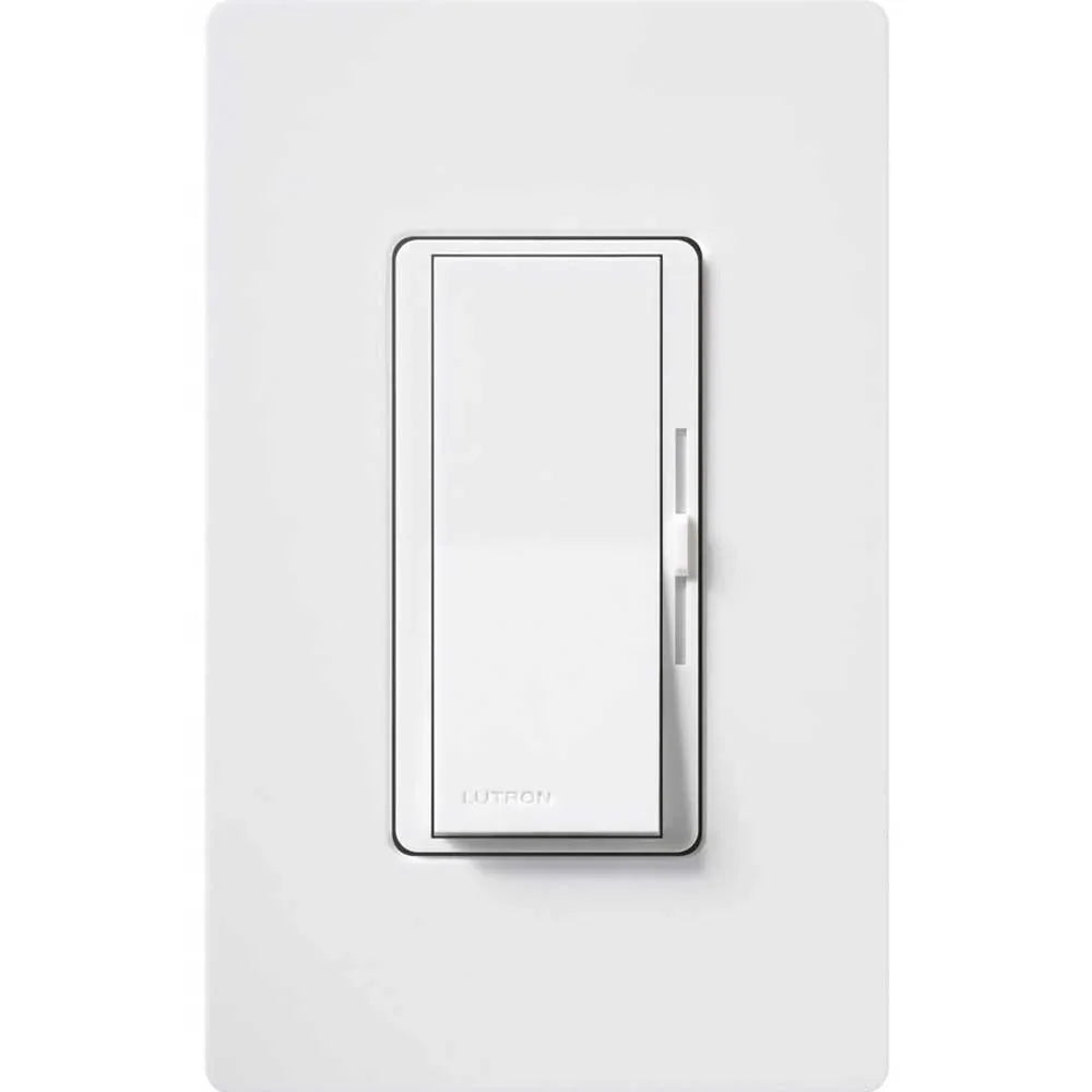 Diva 0-10V LED/Fluorescent Dimmer Switch, 120V-277V, 8 Amp, Single-Pole/3-Way, White - Bees Lighting