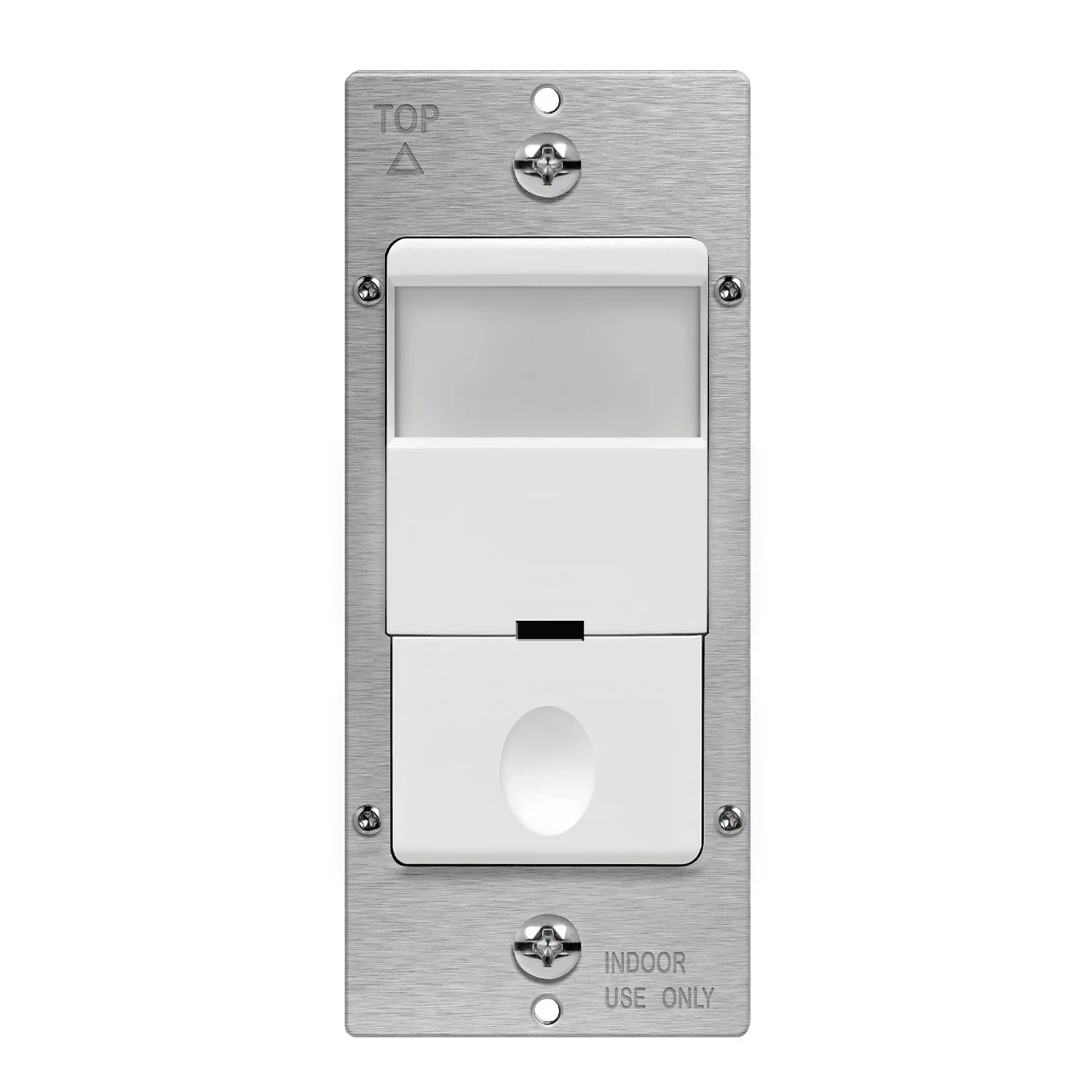 PIR 180° Occupancy|Vacancy Motion Sensor Wall Switch, 6A, 120-277V, White - Bees Lighting
