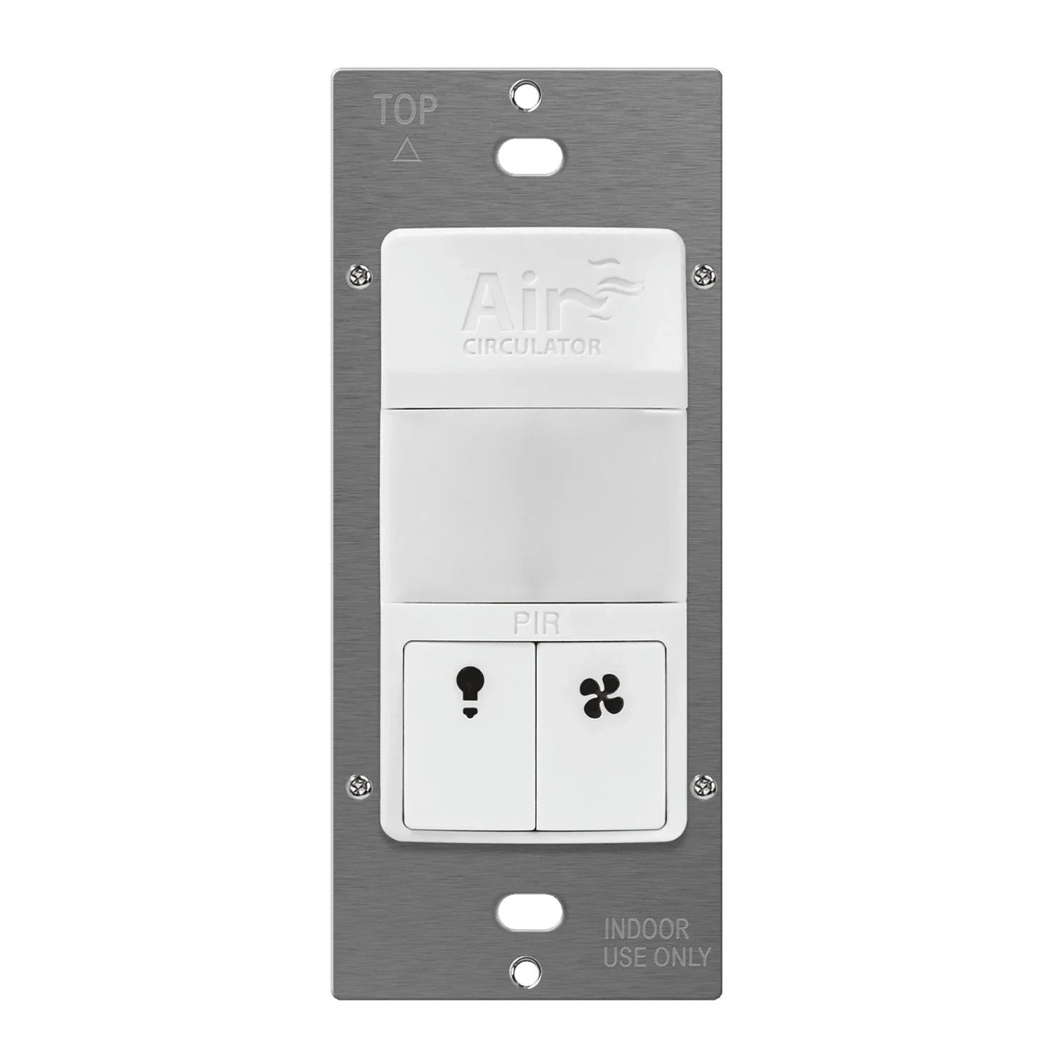 PIR 180° Occupancy|Vacancy Motion Sensor Wall Switch with Fan Timer, 3A, 120V, White - Bees Lighting