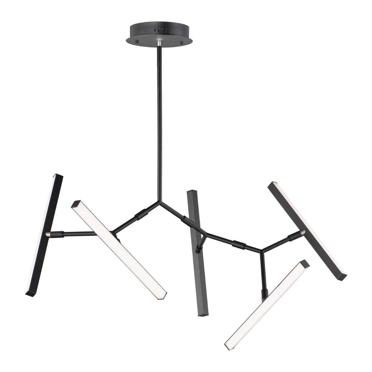 Robotica 27 in. 5 Lights LED Pendant Light Black Finish - Bees Lighting