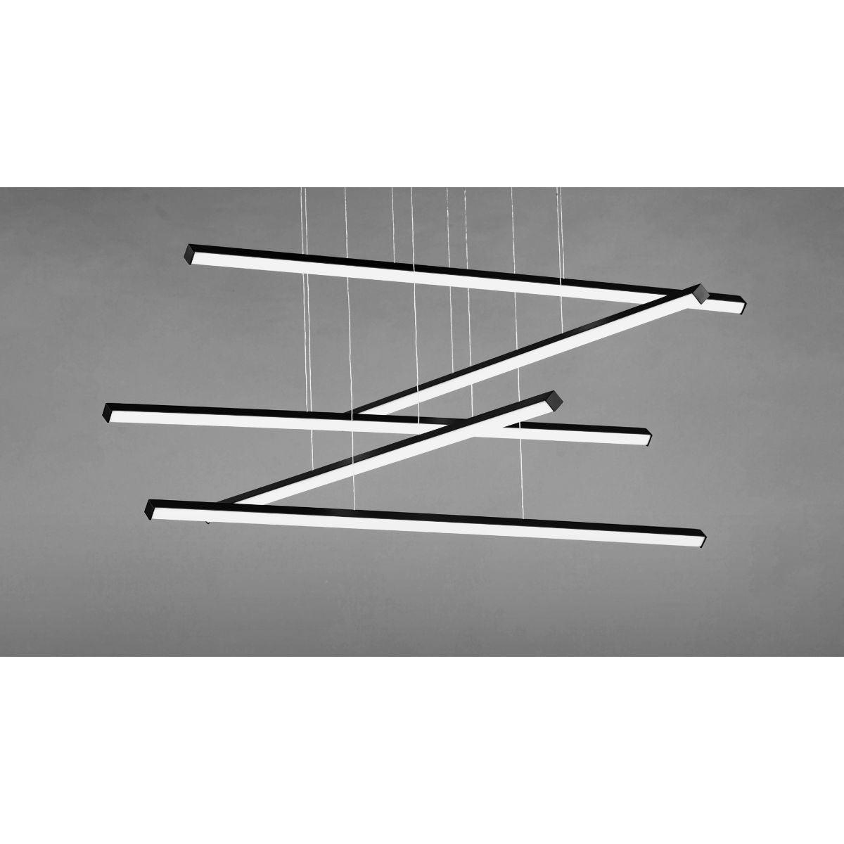 Hover 48 in. 5 Lights LED Pendant Light Black finish - Bees Lighting
