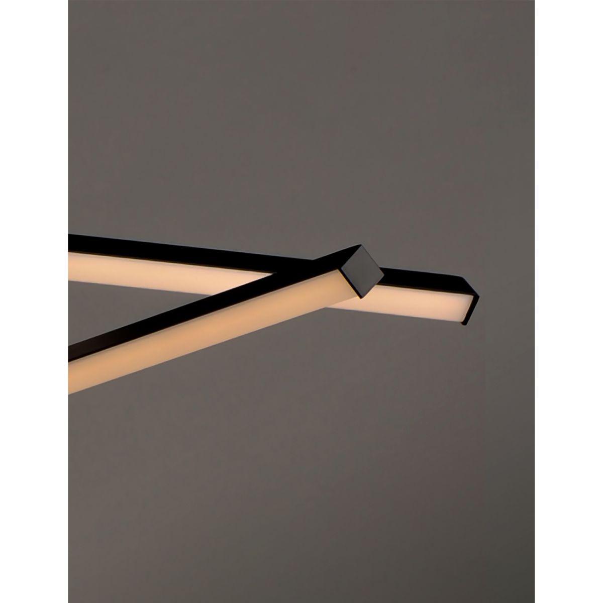 Hover 48 in. 5 Lights LED Pendant Light Black finish - Bees Lighting