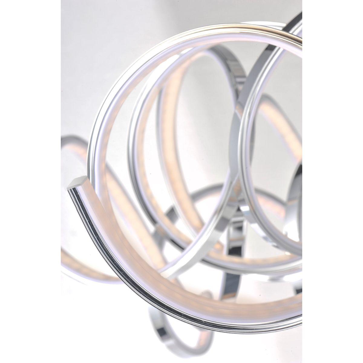 Chaos 29 in. 9 Lights LED Pendant Light Chrome Finish - Bees Lighting