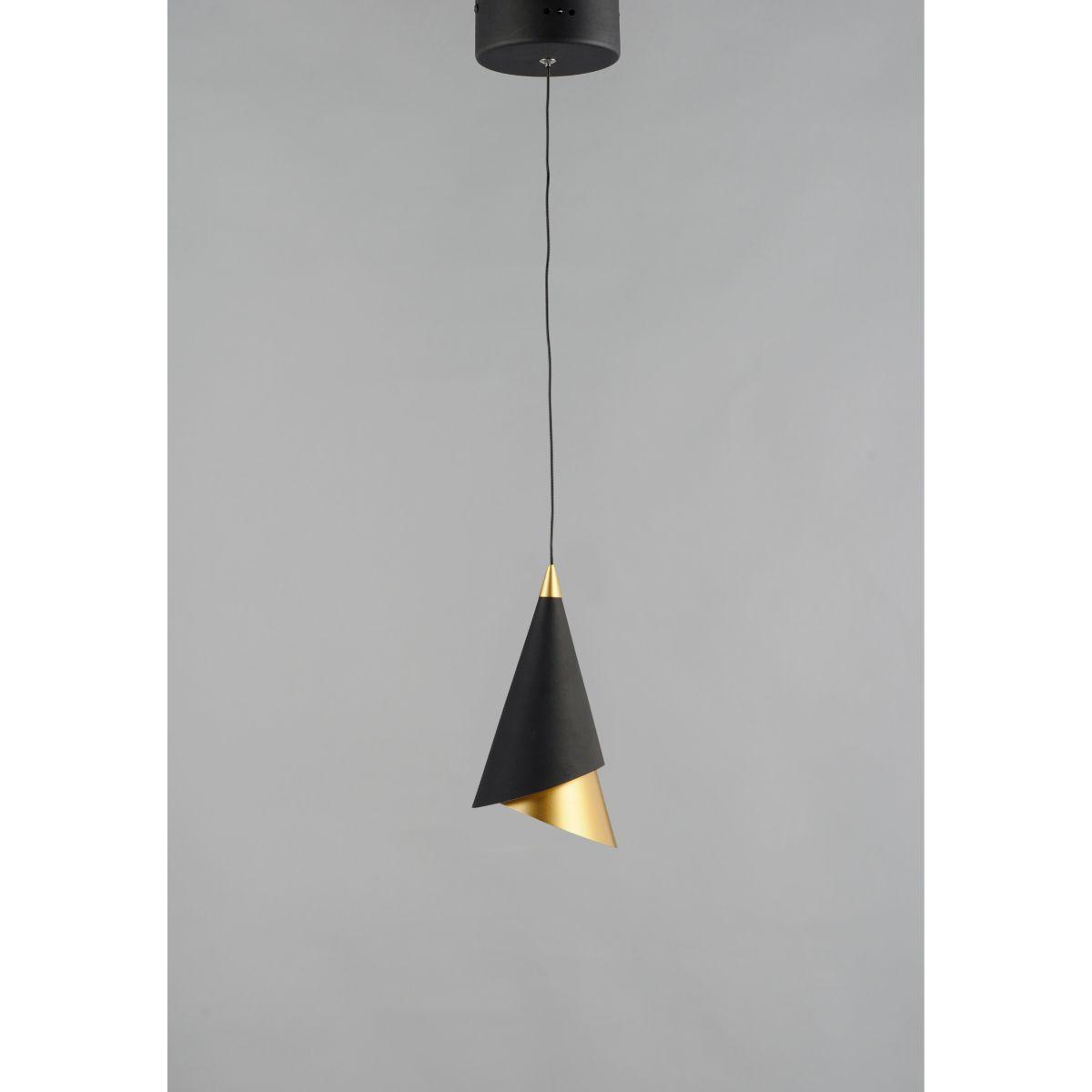 Mermaid 5 in. LED Pendant Light Black finish - Bees Lighting