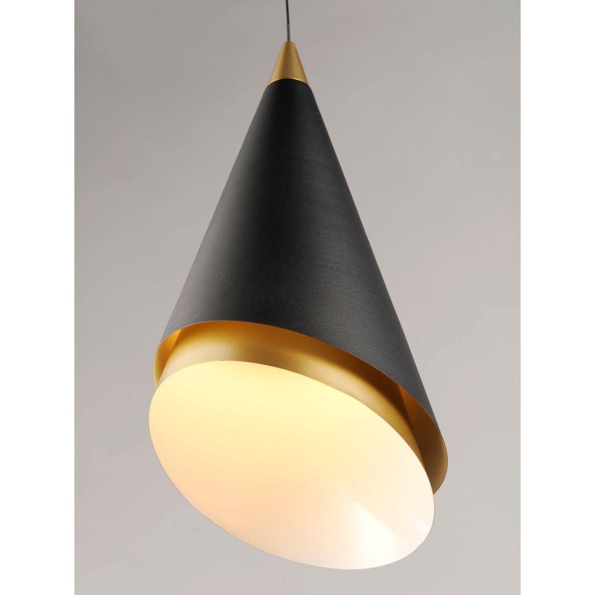 Mermaid 18 in. LED Pendant Light Black finish - Bees Lighting
