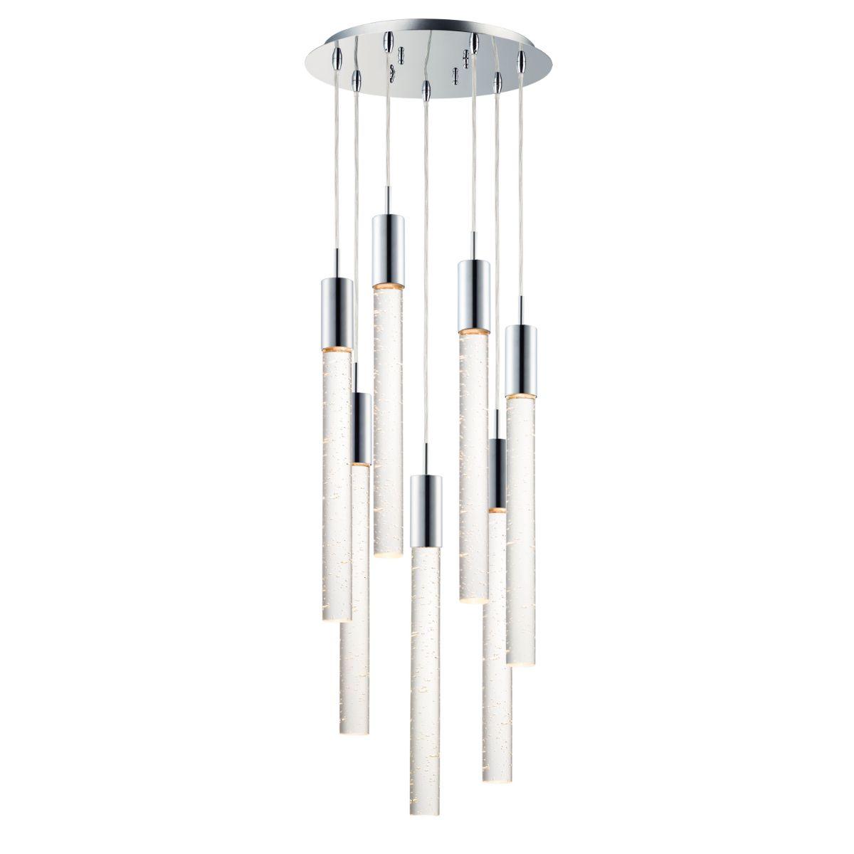 Big Fizz 16 in. 7 Lights LED Pendant Light Chrome Finish - Bees Lighting