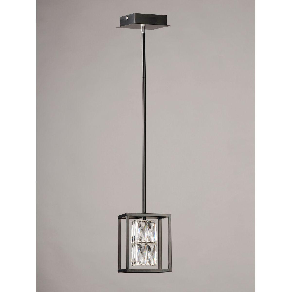 Zephyr 6 in. LED Pendant Light Black finish - Bees Lighting