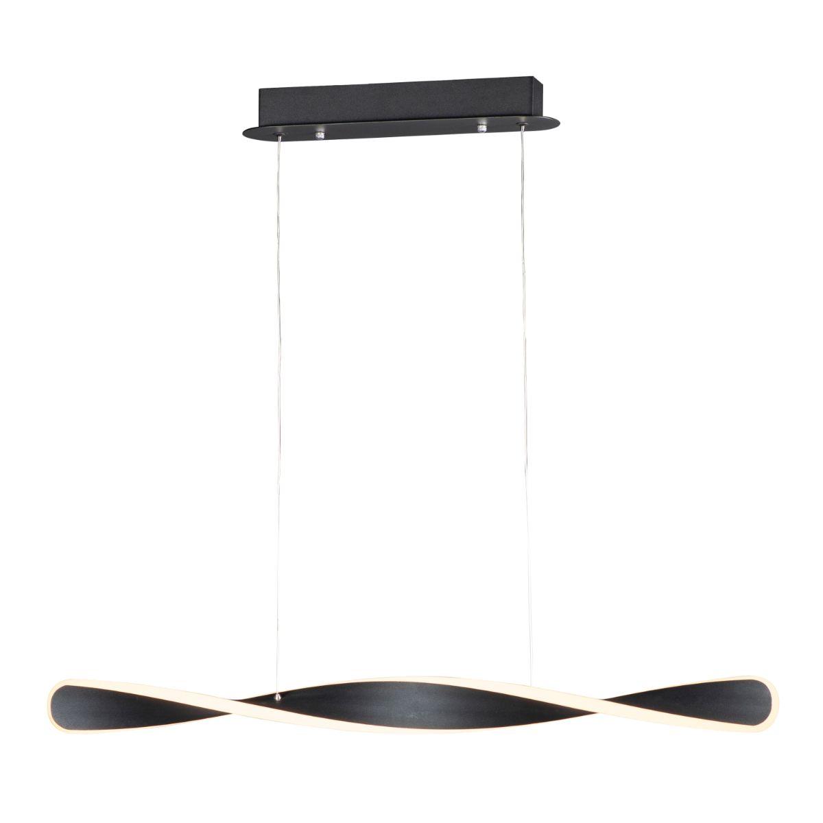 Pirouette 40 in. LED Pendant Light Black finish - Bees Lighting