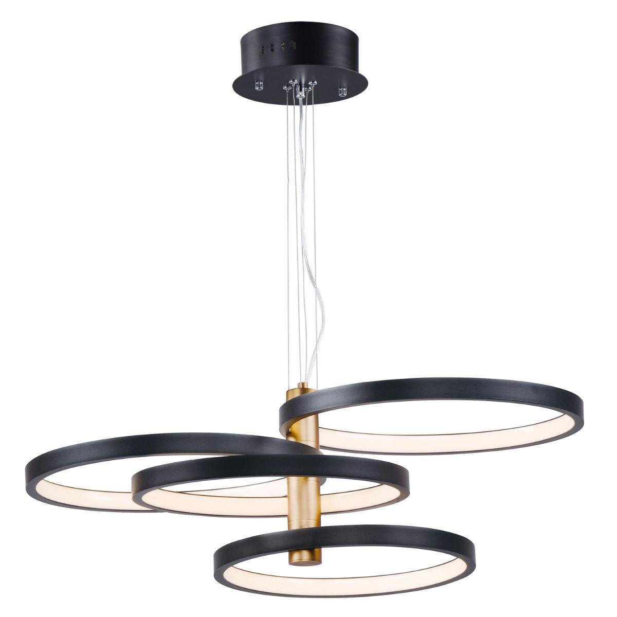 Hoopla 30 in. LED Pendant Light Gold finish - Bees Lighting