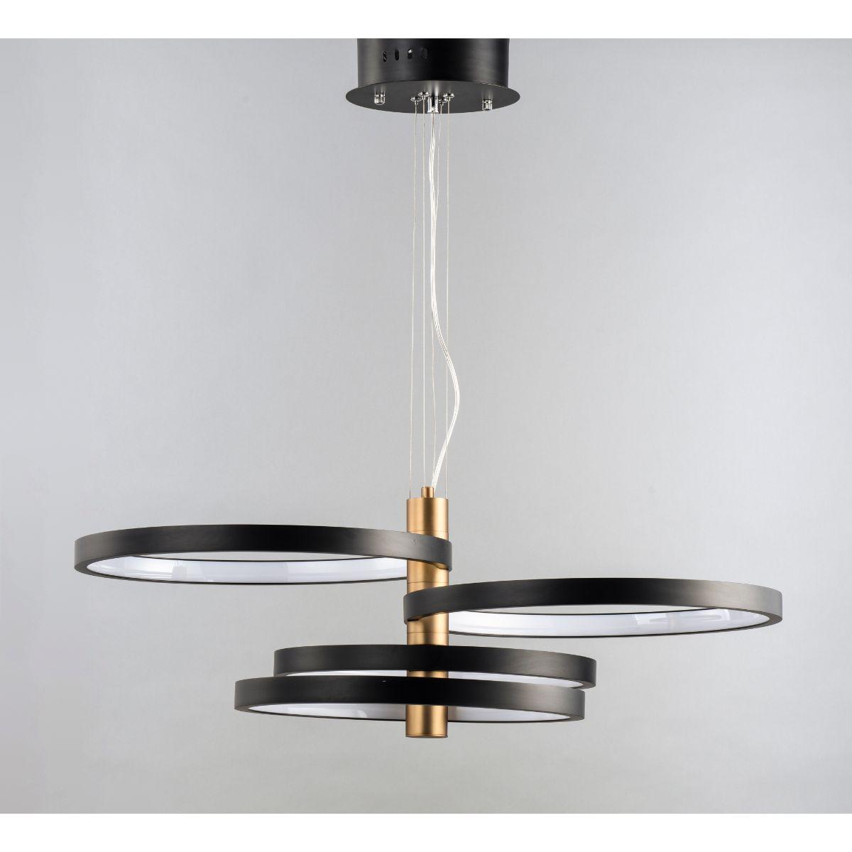 Hoopla 30 in. LED Pendant Light Gold finish - Bees Lighting