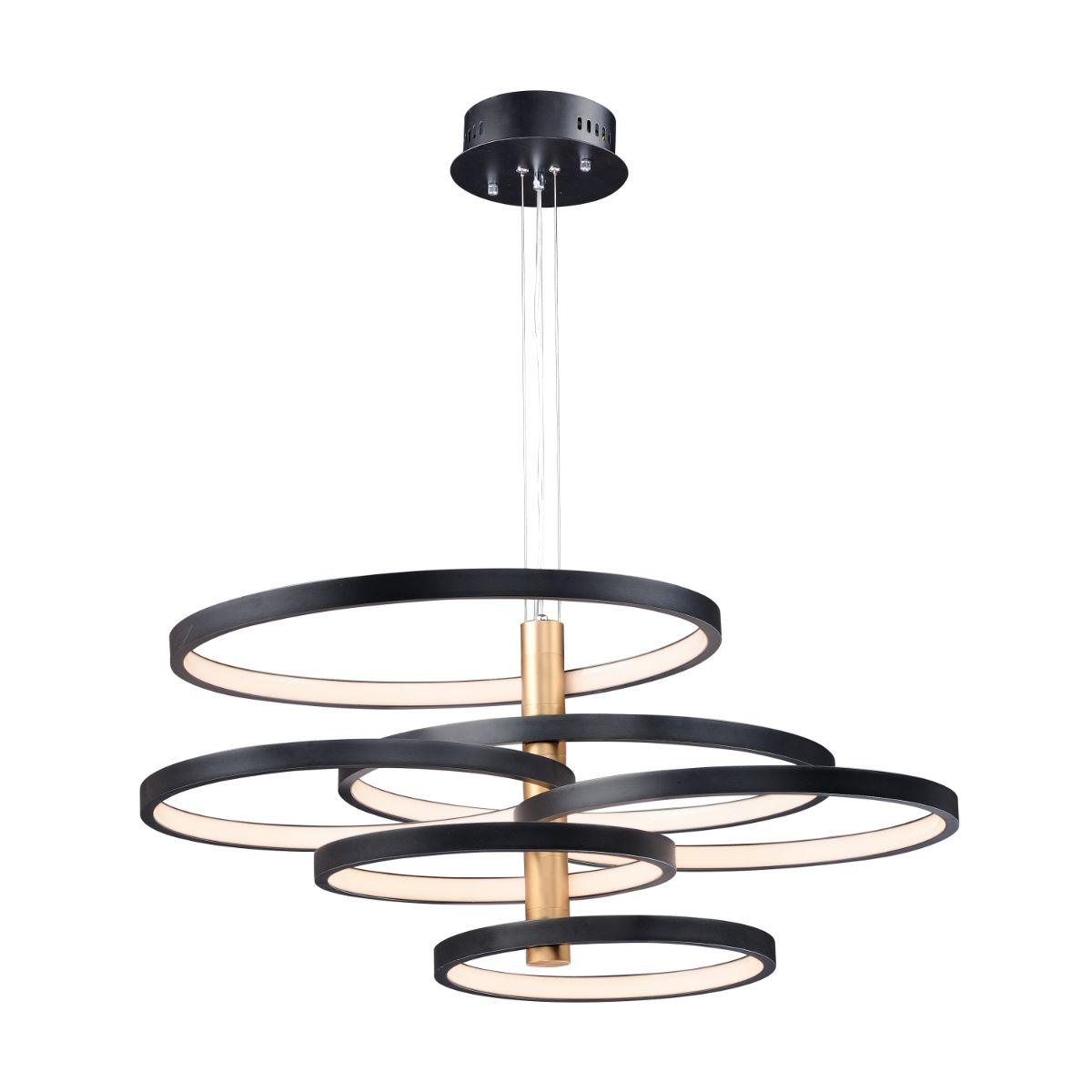 Hoopla 45 in. LED Pendant Light Gold finish - Bees Lighting