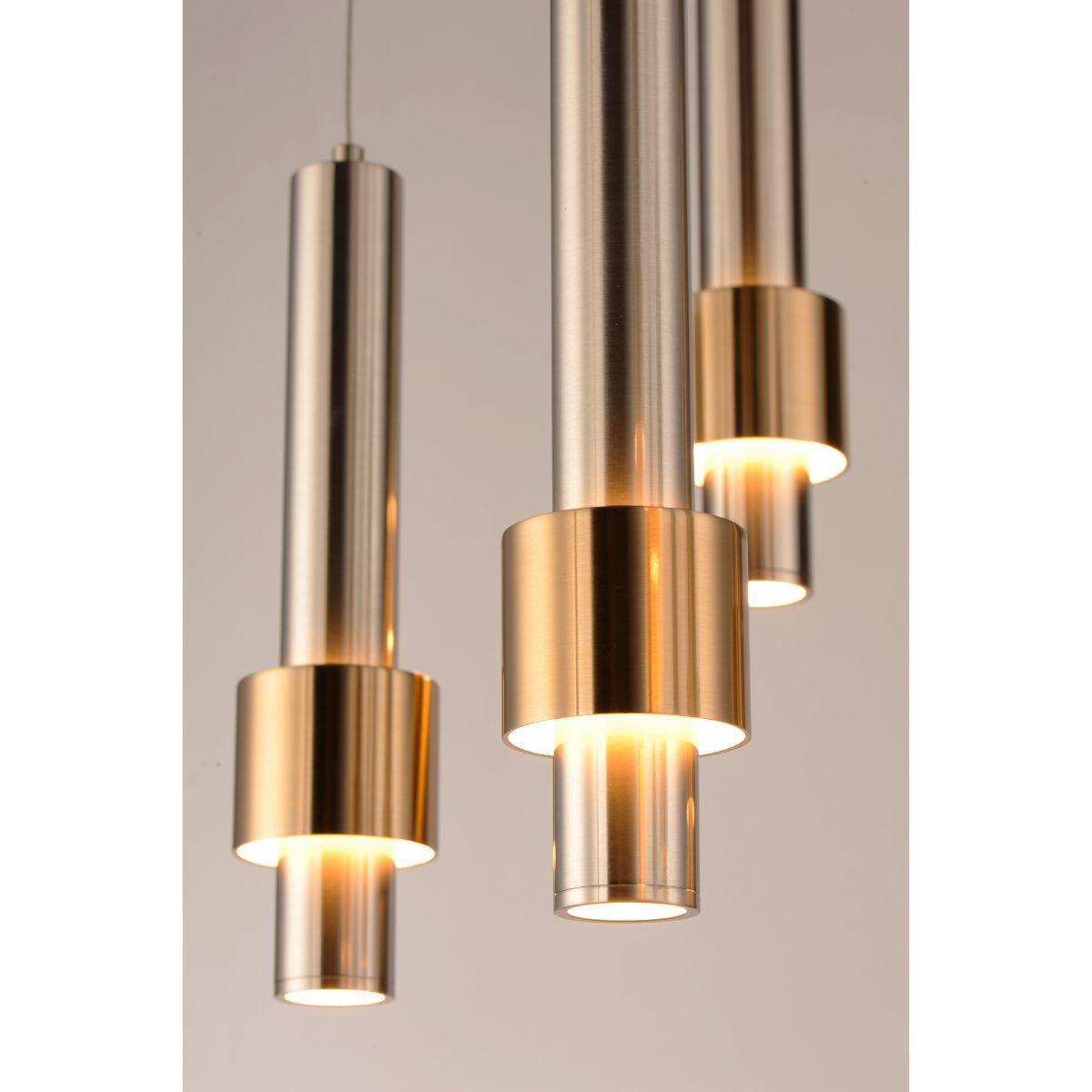 Reveal 18 in. 7 Lights LED Pendant Light Nickel finish - Bees Lighting