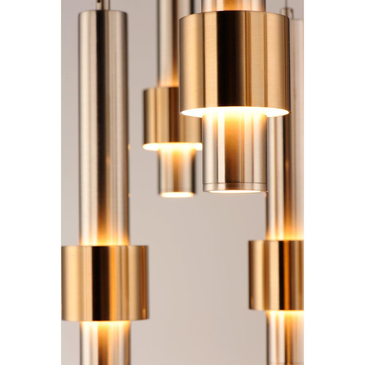 Reveal 18 in. 7 Lights LED Pendant Light Nickel finish - Bees Lighting