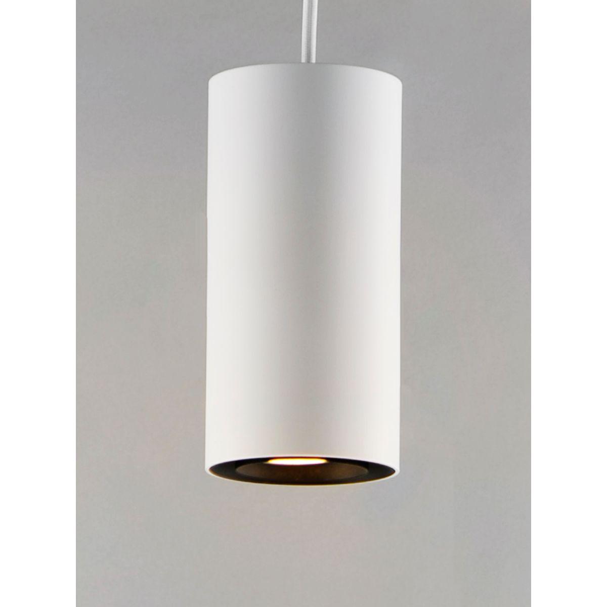 Dwell 6 In LED Pendant Light White Finish - Bees Lighting