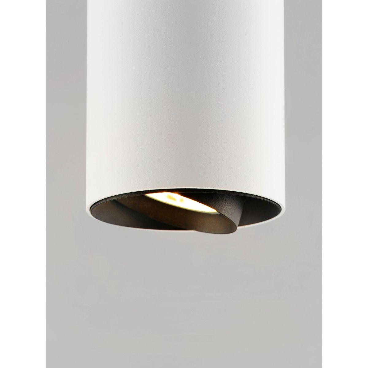 Dwell 6 In LED Pendant Light White Finish - Bees Lighting