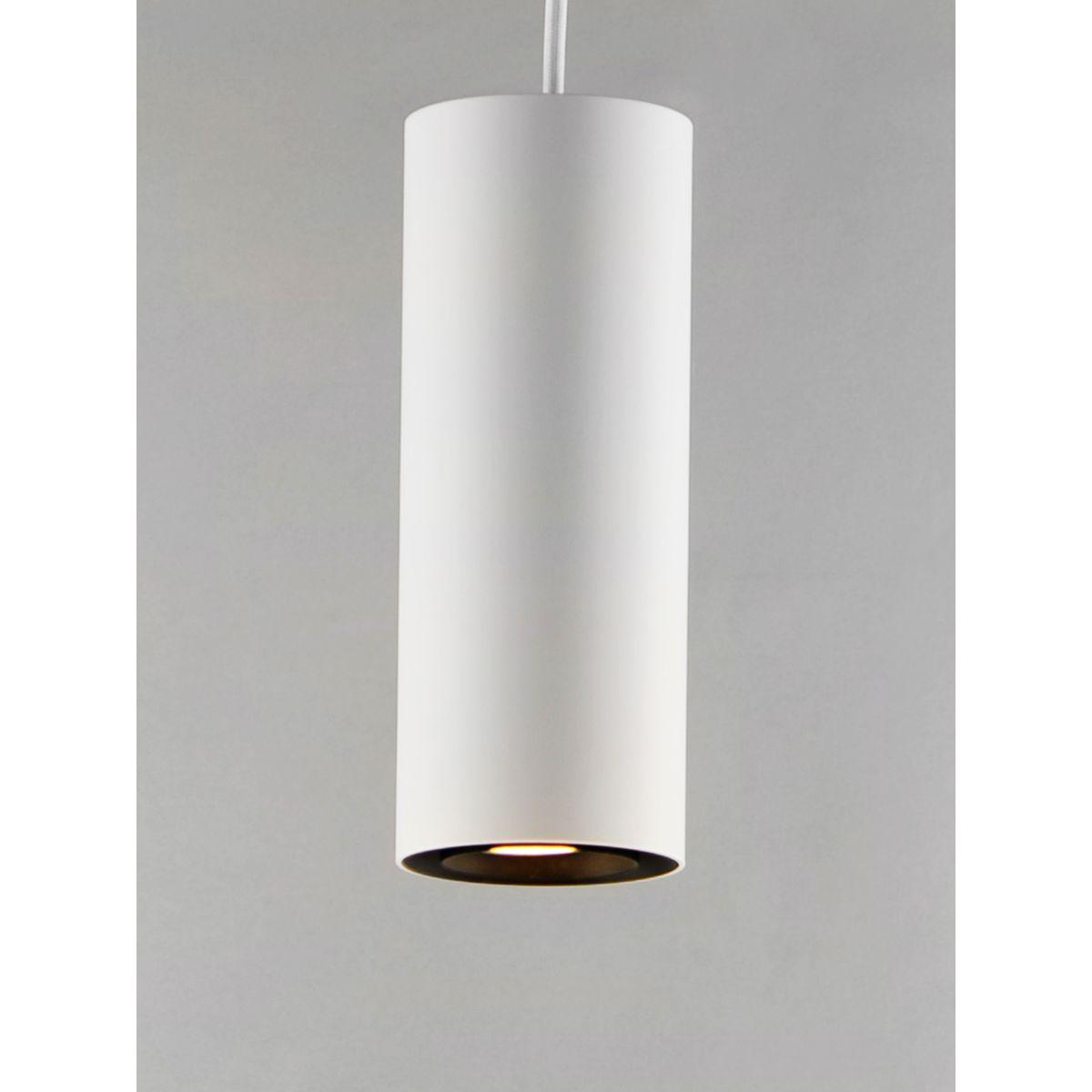Dwell 12 In LED Pendant Light White Finish - Bees Lighting