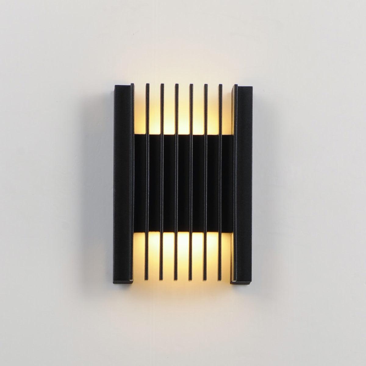 Rampart 6 in. LED Outdoor Wall Sconce 3000K Black Finish - Bees Lighting