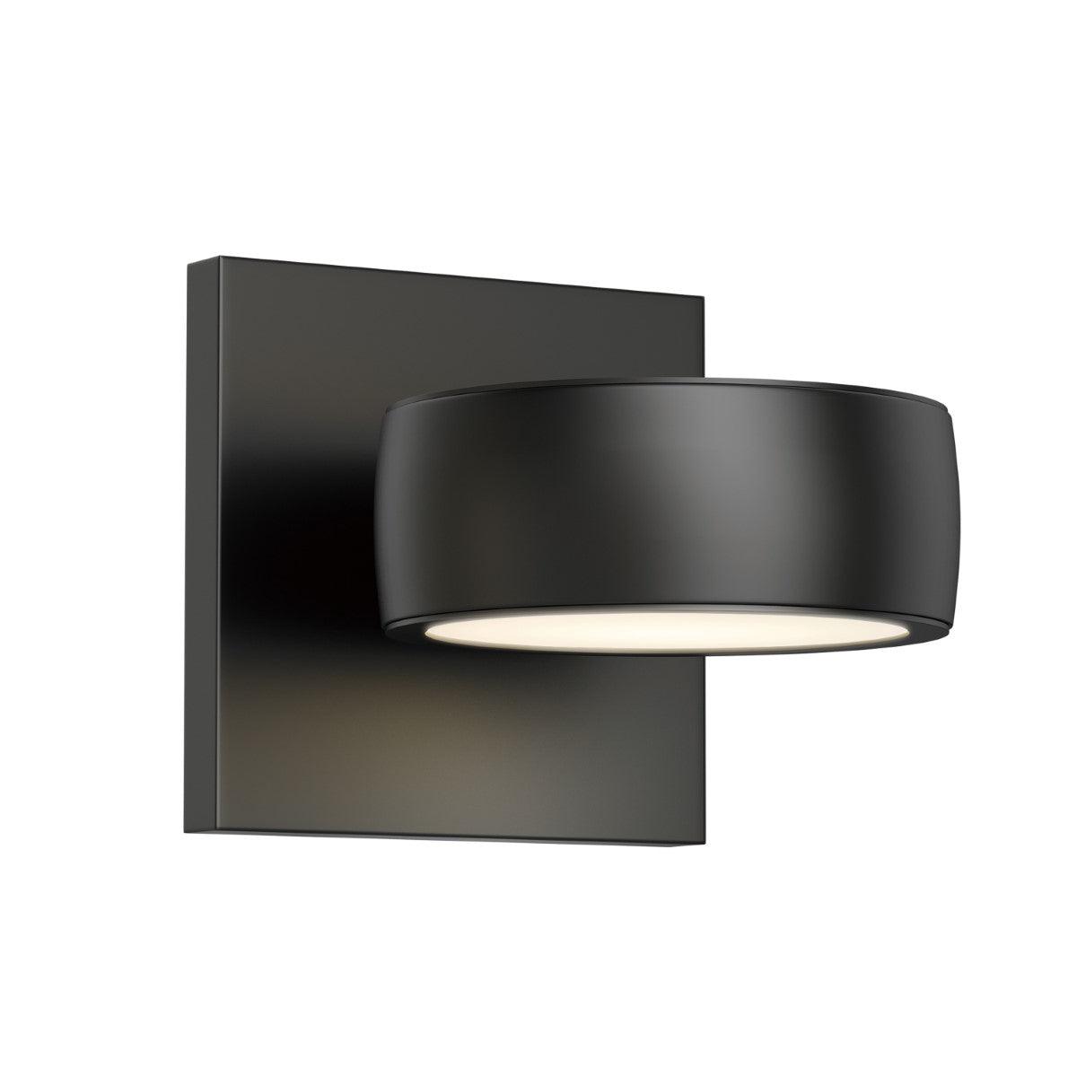 Modular 5 in. Circle LED Outdoor Wall Sconce 3000K Black Finish - Bees Lighting