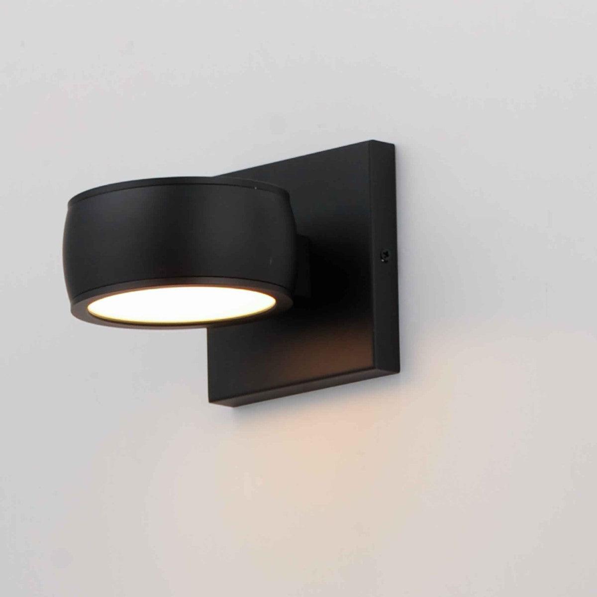 Modular 5 in. 1-Light LED Outdoor Wall Sconce 3000K Black Finish - Bees Lighting