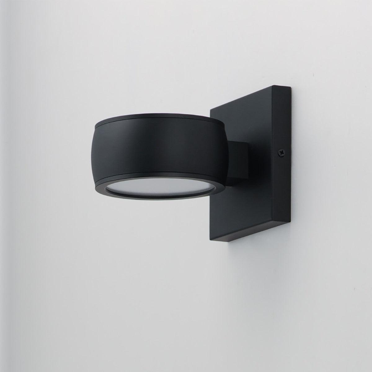 Modular 5 in. 1-Light LED Outdoor Wall Sconce 3000K Black Finish - Bees Lighting