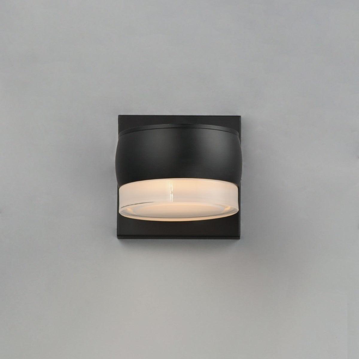 Modular 5 in. Can 1-Light LED Outdoor Wall Sconce 3000K Black Finish - Bees Lighting