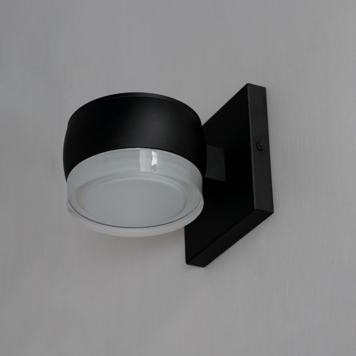 Modular 5 in. Can 1-Light LED Outdoor Wall Sconce 3000K Black Finish - Bees Lighting